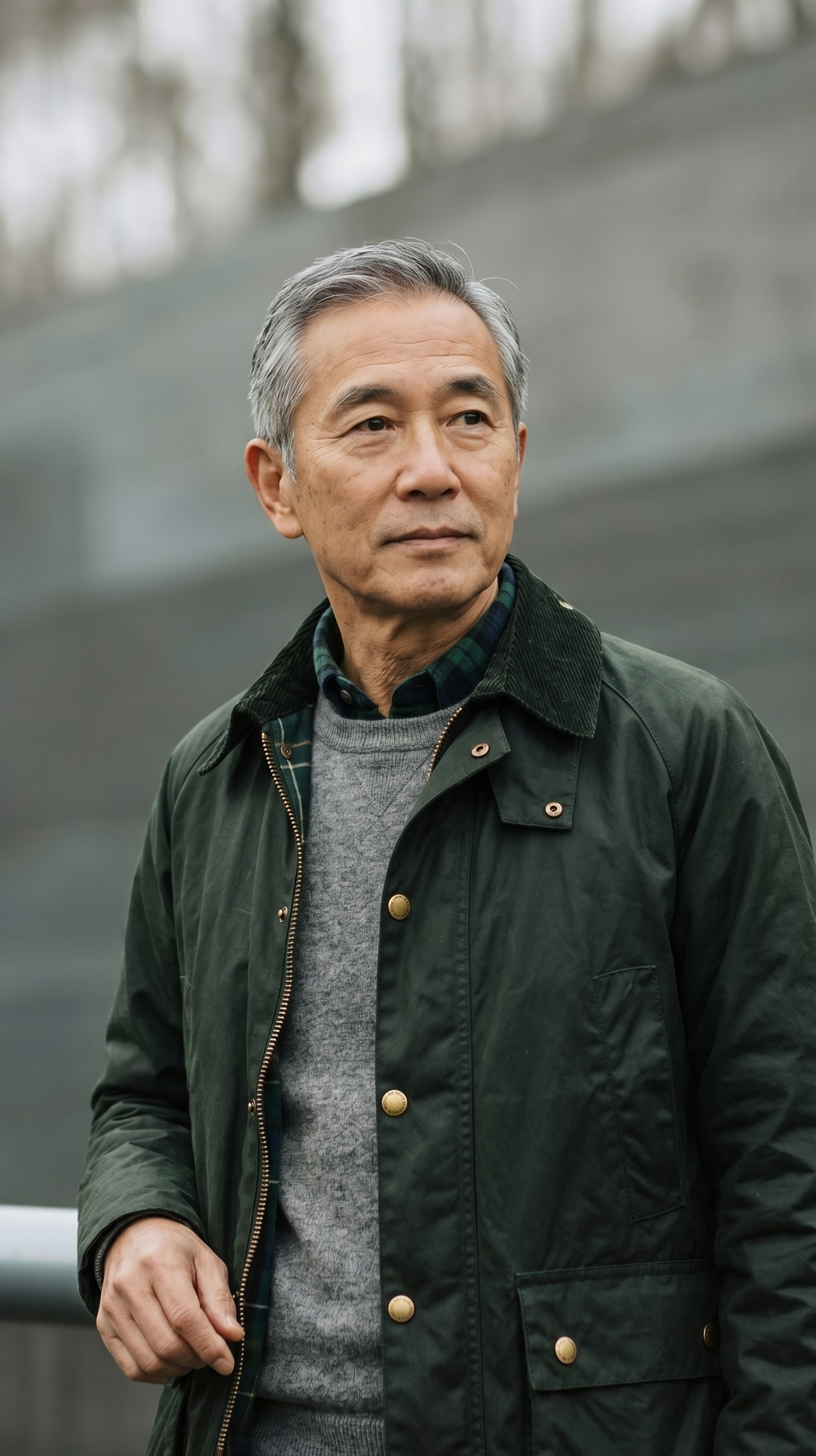 A man wearing a brown coat and a brown hat.